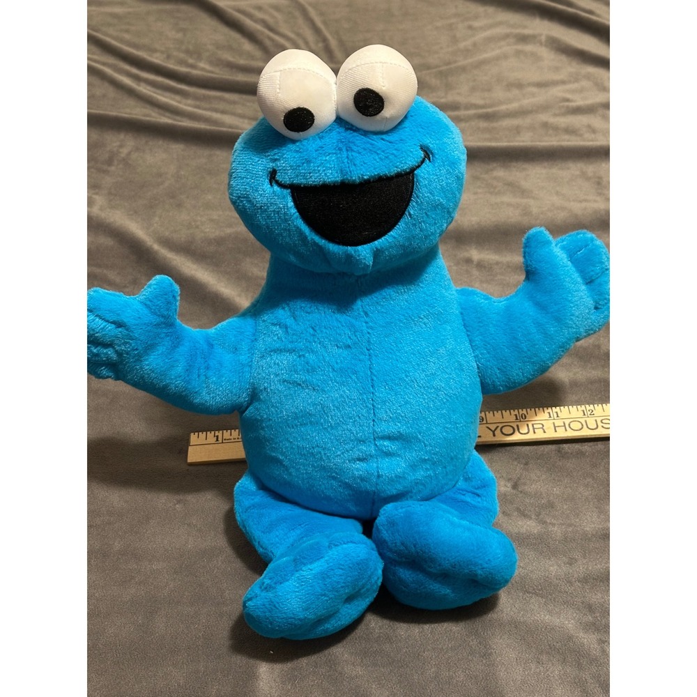 Sesame Street Cookie Monster Plush 18 inch Blue Plush stuffed animal  2023